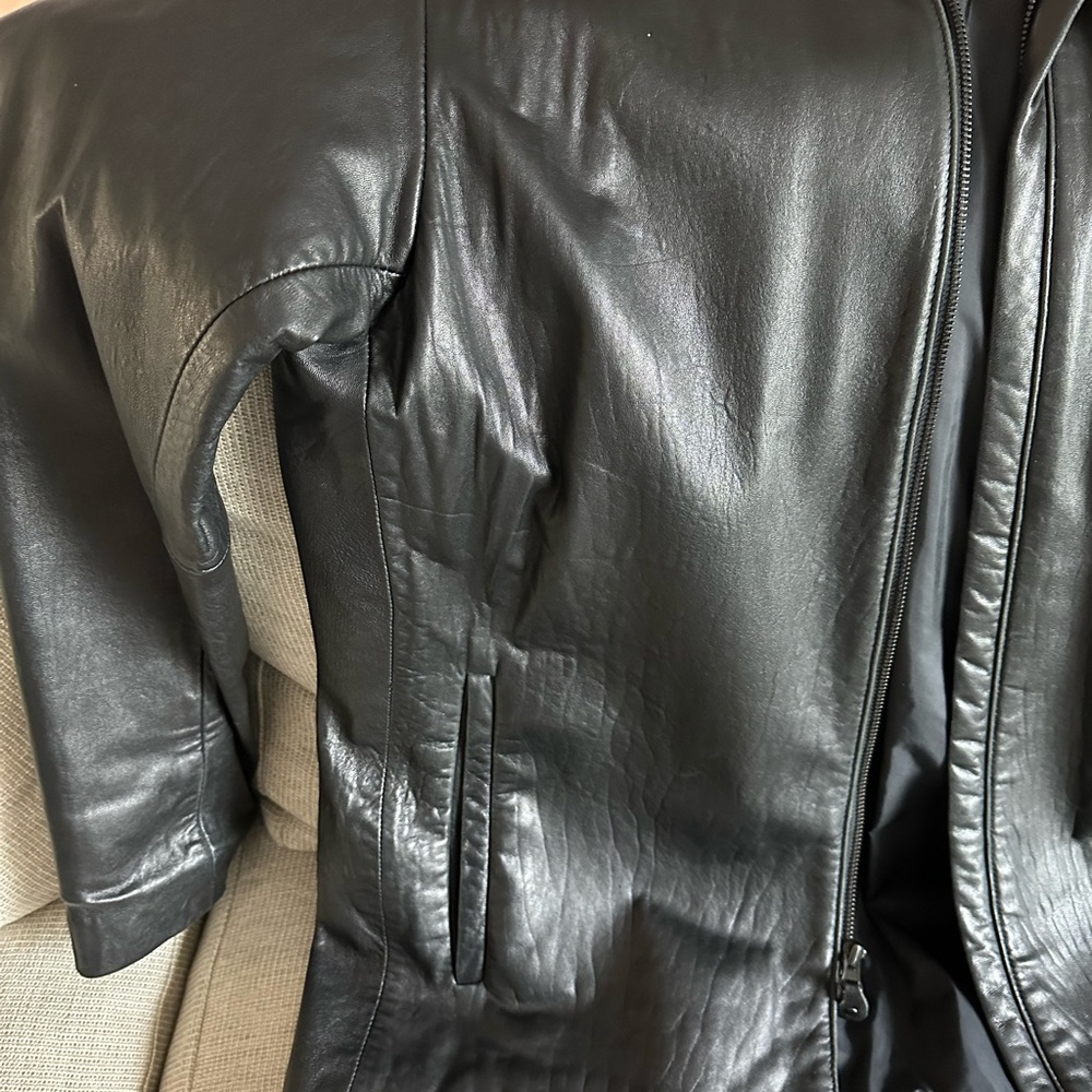 Kenneth Cole Reaction black Leather Jacket - Picture 9 of 11